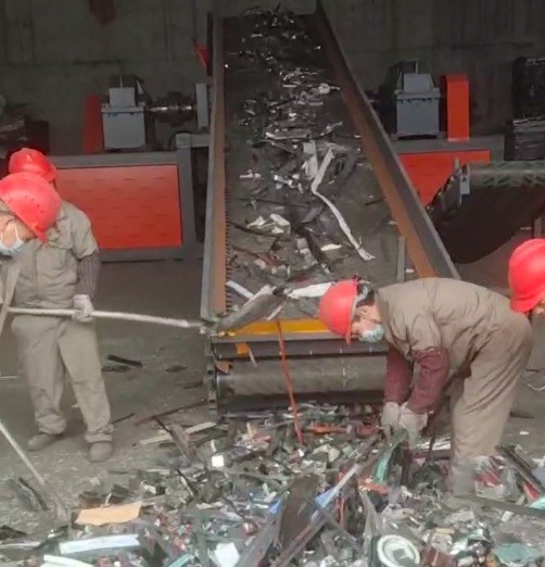 安裝完成后測(cè)試打料效果