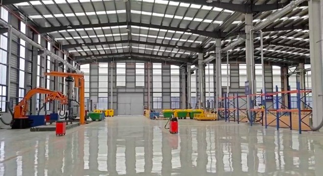 報(bào)廢汽車(chē)拆解線安裝現(xiàn)場(chǎng)